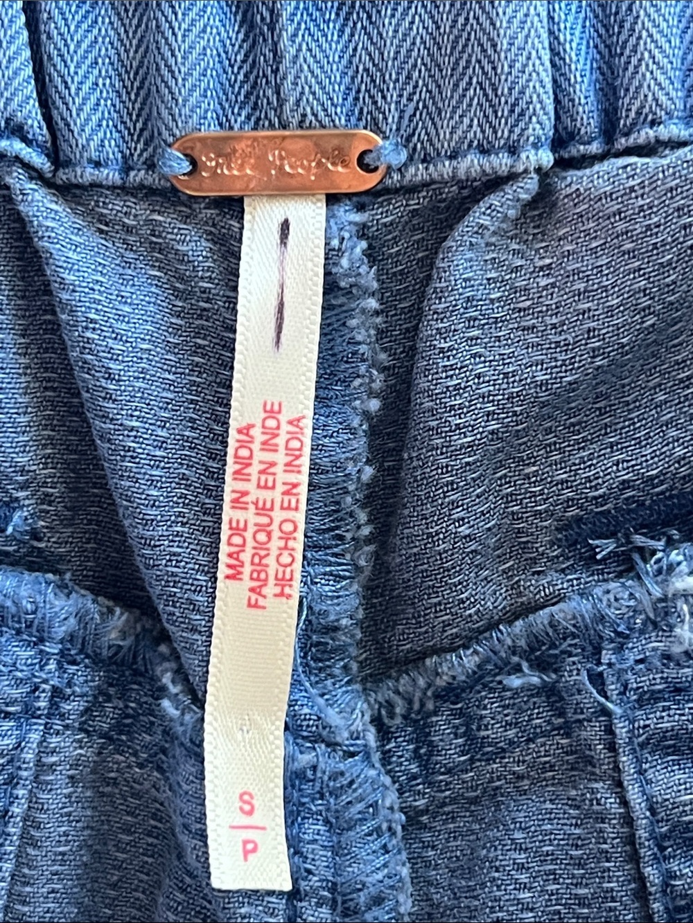 FREE PEOPLE We The Free Sloane Belted Pants Blue-Topaz Small - Picture 16 of 17